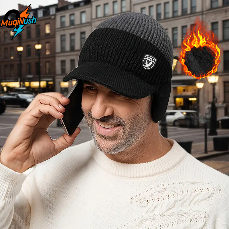 Cycling Gear For Cold Weather - MuqiNush Topi Rajut Hangat Musim Dingin