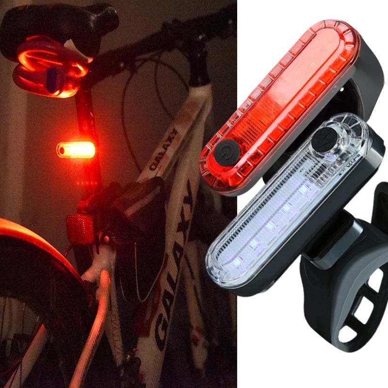 Bicycle Helmet - Lampu Belakang Sepeda USB Isi Ulang