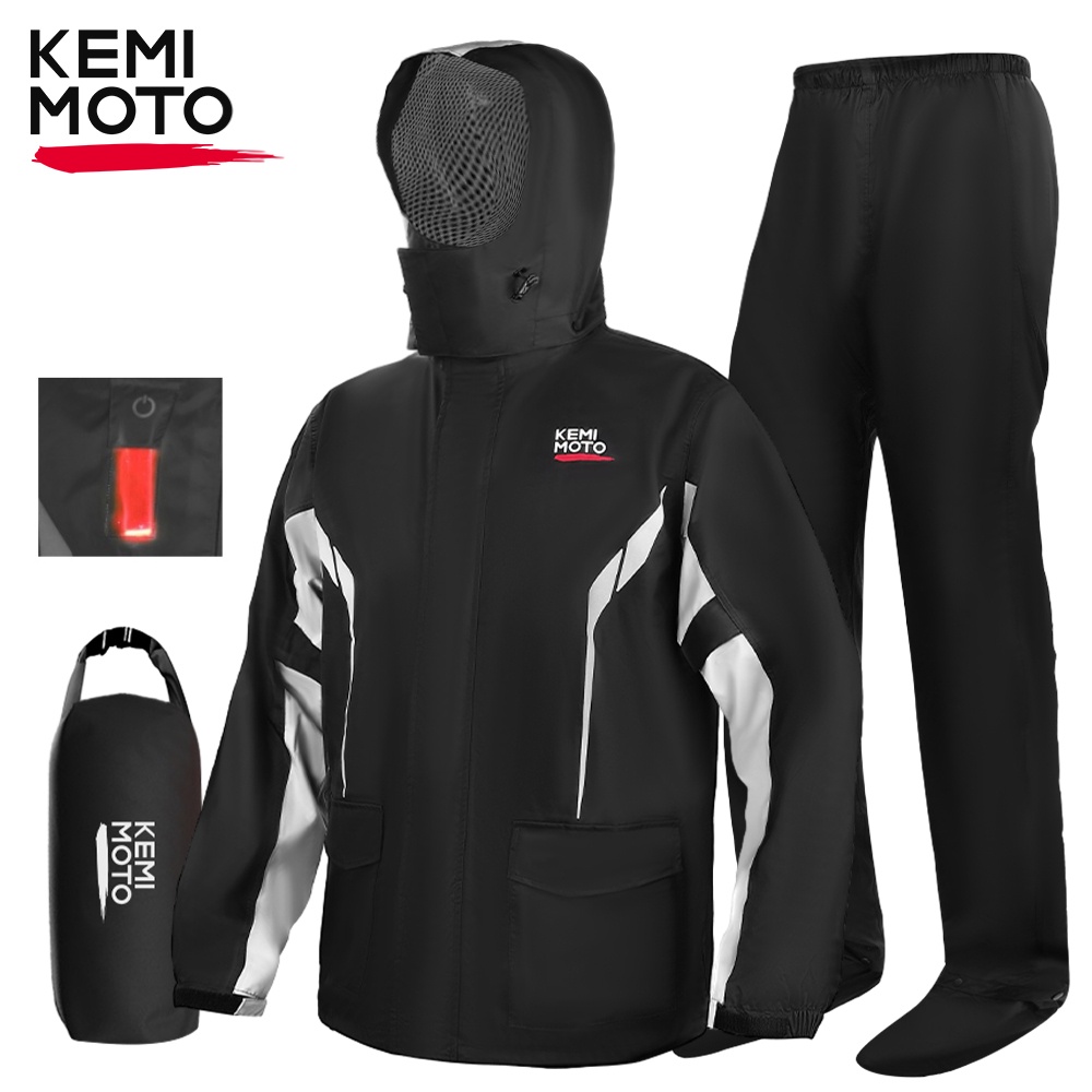 Cycling Gear In Rain - Setelan Jas Hujan Anti Air untuk