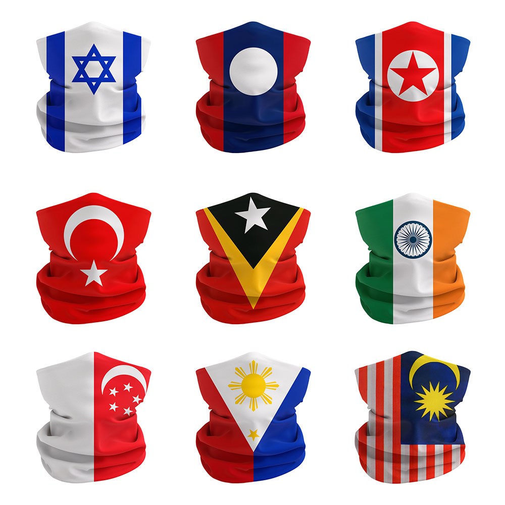 Cycling Gear Singapore - Bendera nasional Asia dicetak Bandana Israel