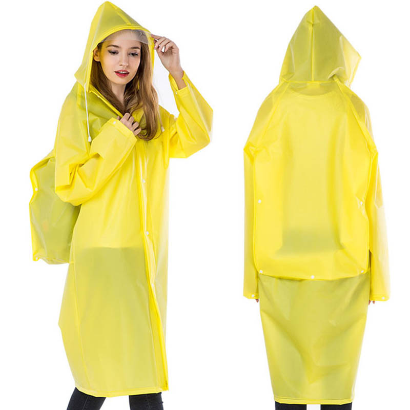 Jas Hujan Panjang EVA Transpar - Cycling Gear In Rain ulasan dan harga