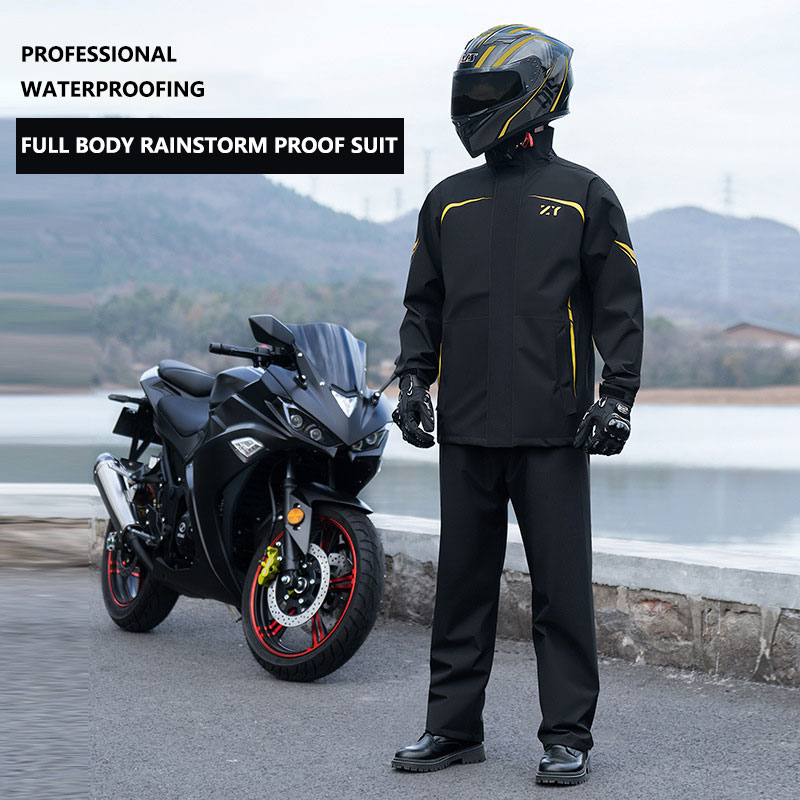 Jas hujan Spilt sepeda motor p - Cycling Gear In Rain ulasan dan harga