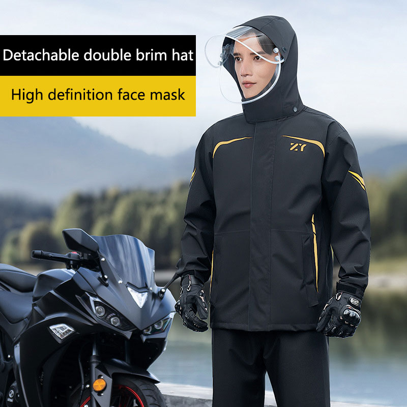 Jas hujan Spilt sepeda motor p - Cycling Gear In Rain ulasan dan harga