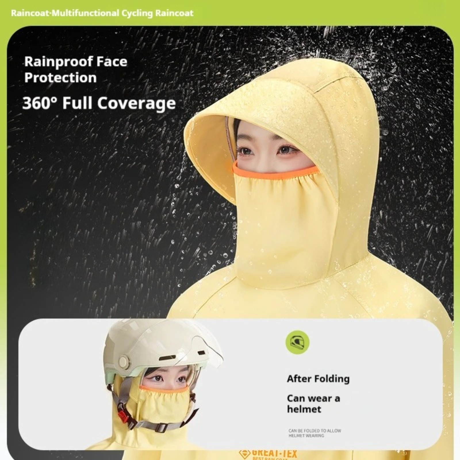 Jas Hujan Anti Air untuk Berse - Cycling Gear In Rain ulasan dan harga