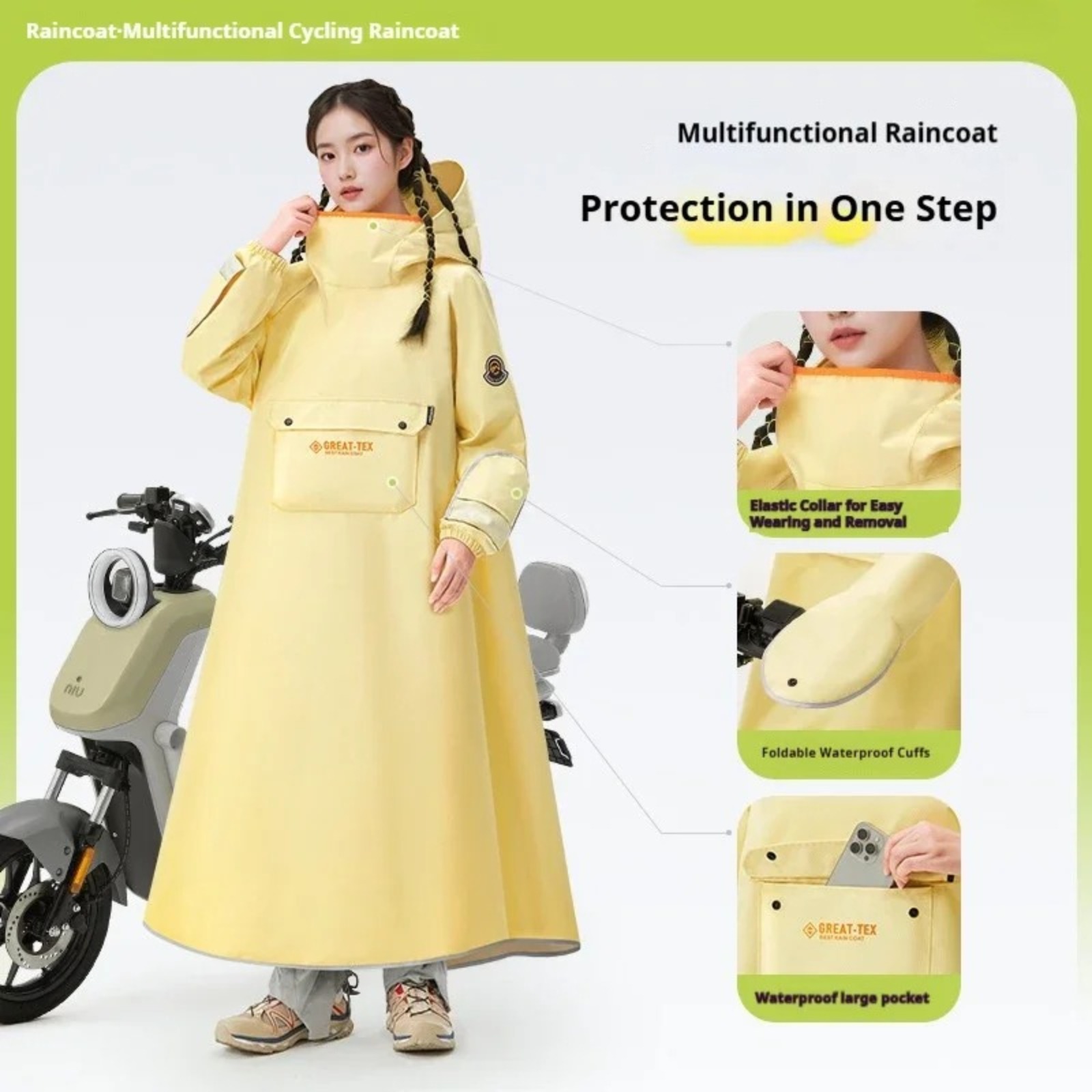 Jas Hujan Anti Air untuk Berse - Cycling Gear In Rain ulasan dan harga