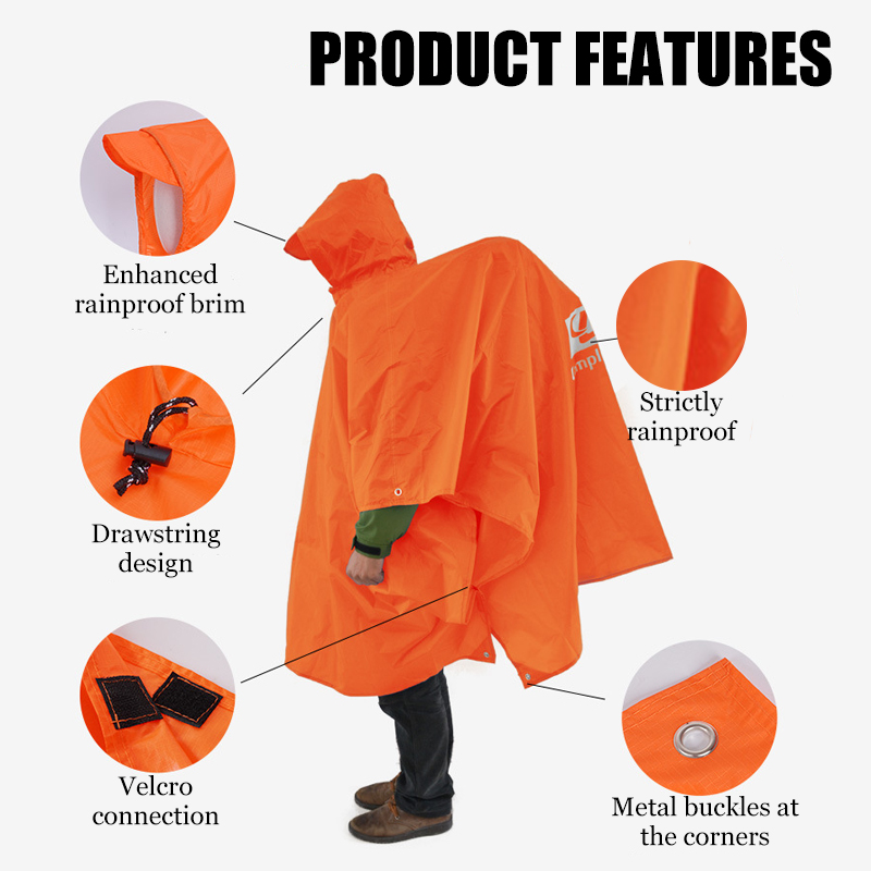 Ponco Hujan Ringan 3-in-1, Jas - Cycling Gear In Rain ulasan dan harga
