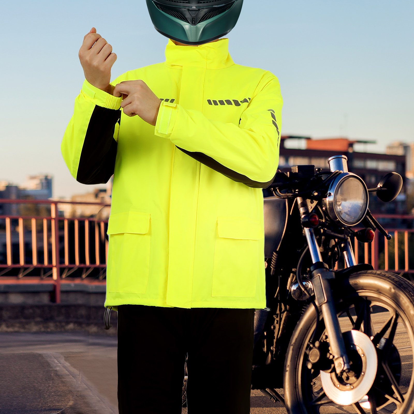 1Set Setelan Hujan Bersepeda P - Cycling Gear In Rain ulasan dan harga