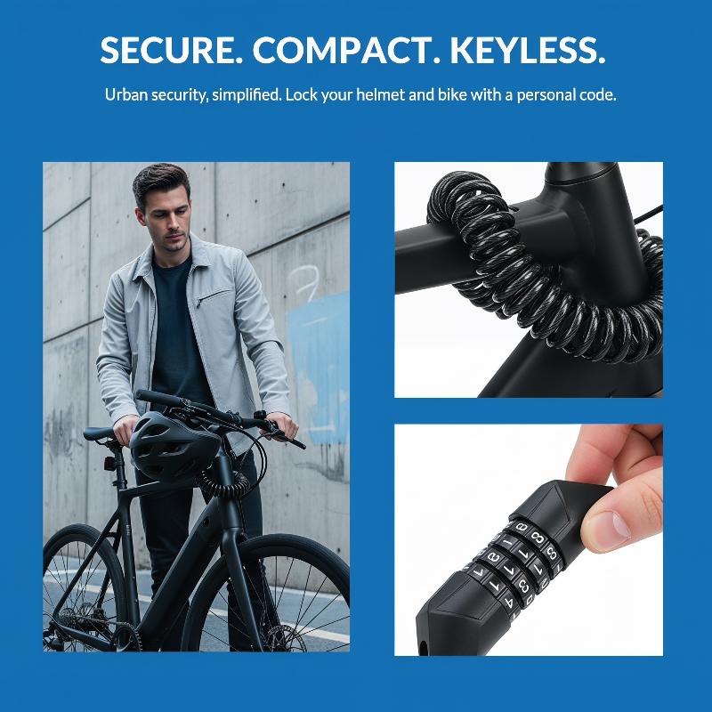 Kabel Kunci Helm Sepeda Motor  - Bicycle Helmet ulasan dan harga