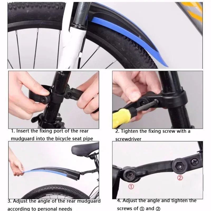 1 Set Spatbor Sepeda Tahan Lam - Bike Fender Set ulasan dan harga