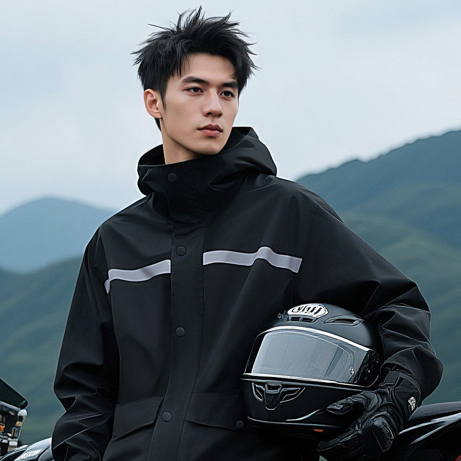 Jas Hujan Terpisah Anti Air de - Cycling Gear In Rain ulasan dan harga